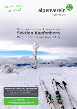 Sektion Kapfenberg - Österreichischer Alpenverein