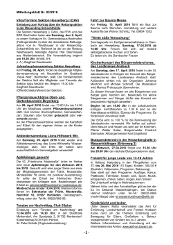 Mitteilungsblatt Nr. 03/2016 - 2 - Infos/Termine Sektion Hesselberg (i