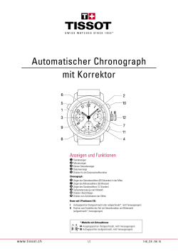 Automatischer Chronograph mit Korrektor