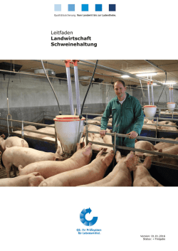 Leitfaden Schweinehaltung 2016