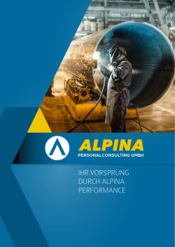 IHR VORSPRUNG DURCH ALPINA PERFORMANCE