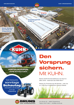 Den Vorsprung sichern. Mit KUHN. - ABC
