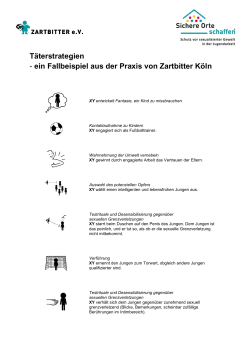 Täterstrategien - ein Fallbeispiel aus der Praxis von Zartbitter Köln