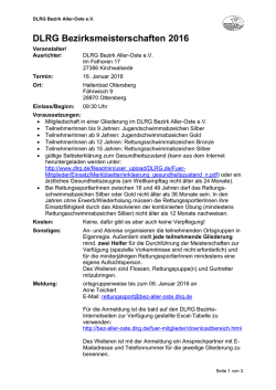 DLRG Bezirksmeisterschaften Aller-Oste