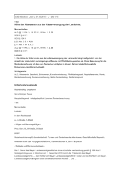 Höhe der Altersrente aus der Altersversorgung der