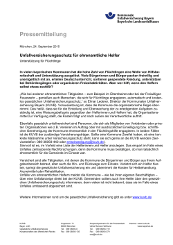 Pressemeldung - Kommunale Unfallversicherung Bayern