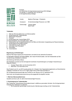 Im Speziellen begr&uuml;sst sie Roland Blatter, den neuen
