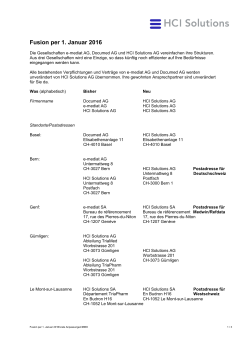 Fusion per 1. Januar 2016