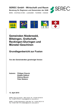 Grundlagenbericht zur Fusion - M&uuml;nster