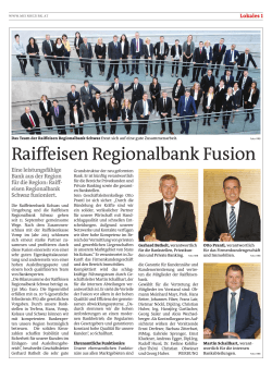 Raiffeisen Regionalbank Fusion