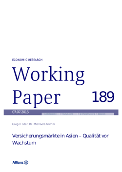 Versicherungsmärkte in Asien – Qualität vor Wachstum