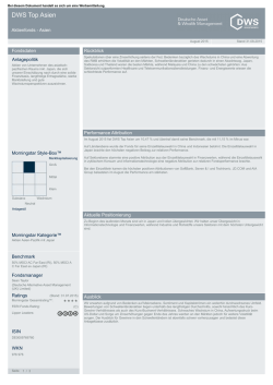 DWS Top Asien (Flagship Fund Reporting)