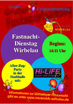 Plakat Umzug bunt 2016