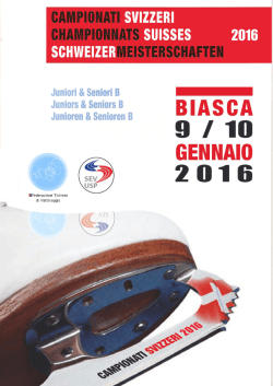 Booklet CS Junior e Senoir B 2016