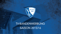 Angebot TV-Bandenwerbung Saison 2015/16