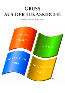 gruss aus der lukaskirche - Ev. Lukas