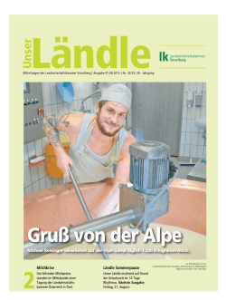Gru&szlig; von der Alpe - LK Vorarlberg