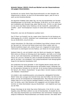 Schmid, Rainer (2015): Gruß aus Büchel von der Dauermahnwa