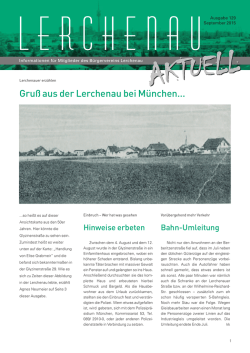 Gru&szlig; aus der Lerchenau bei M&uuml;nchen