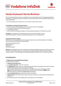 InfoDok 290: Handy-Austausch-Service Business