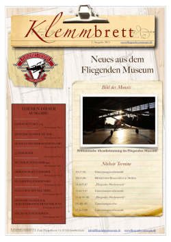 Klemmbrett 01/2015 - Fliegendes Museum