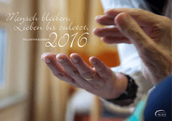 Der Deutsche PalliativKalender 2016