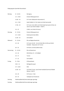 Belegliste Beutelsbacher Halle