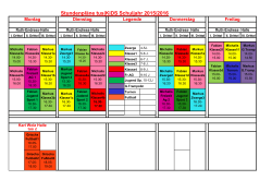 Stundenpläne tus|KiDS Schuljahr 2015/2016 - tus