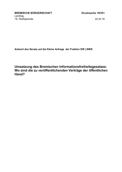 Wo sind die zu veröffentlichenden Verträge der öffentlichen Hand?