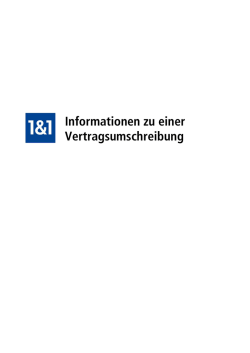 Informationen zu einer Vertragsumschreibung
