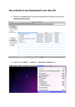 Wie verbinde ich das Netzlaufwerk unter Mac OS?