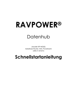 FileHub RP-WD03 Anleitung-