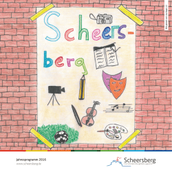 Jahresprogramm 2016 () - Internationale Bildungsst&auml;tte