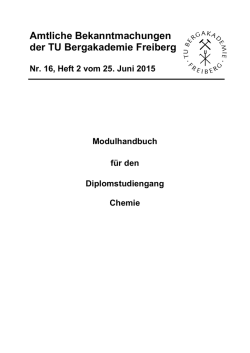16/2015 Modulhandbuch - TU Bergakademie Freiberg