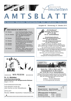 Donnerstag, 01.10.2015