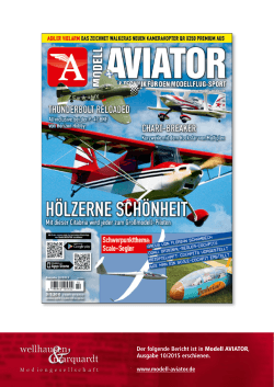 Bericht_Modell_Aviator_10/2015 - Florian Schambeck Luftsporttechnik