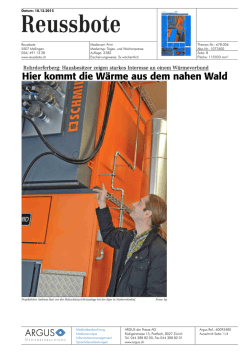 Hier kommt die W&auml;rme aus dem nahen Wald