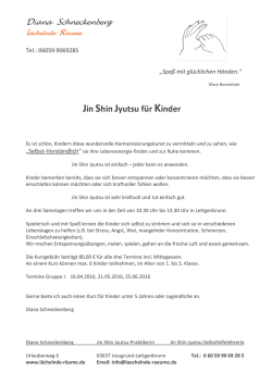 Jin Shin Jyutsu für Kinder