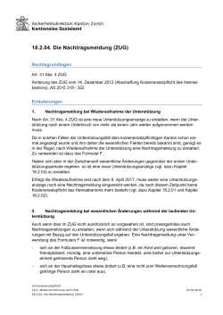 18.2.04. Die Nachtragsmeldung (ZUG)
