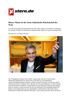 Dieser Mann ist der beste italienische K&uuml;chenchef der Welt