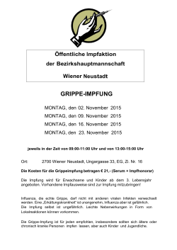 GRIPPE-IMPFUNG