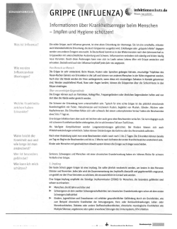 Grippe Infektionsschutz