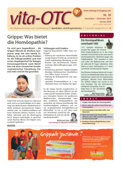 Grippe: Was bietet die Hom&ouml;opathie?