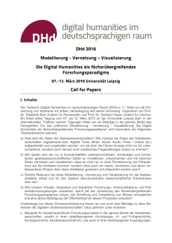 Call for Papers - Universität Trier