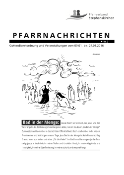 Pfarrnachrichten 2/16 vom 09.01.