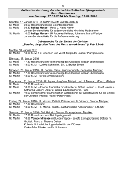 Gottesdienstordnung 16-01-17 bis 16-01-31