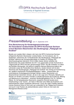 Professioneller Brief - DPFA Hochschule Sachsen