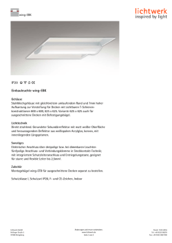 IP20 s f i 1 Einbauleuchte wing-EBK