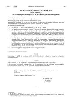 Durchf&uuml;hrungsverordnung (EU) 2015/1862 des Rates vom 18