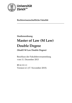 RS 4.3.2.1.1 - Rechtswissenschaftliche Fakultät